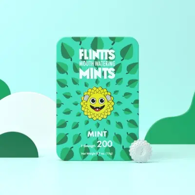 Flintts Mouth Watering Mints Mint - F-Strength 200