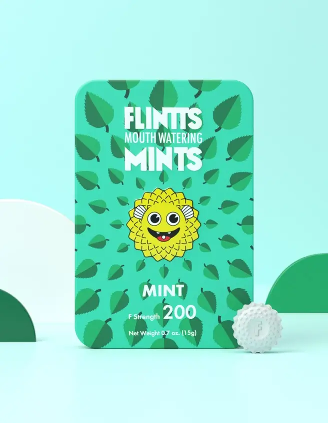 Flintts Mouth Watering Mints Mint - F-Strength 200