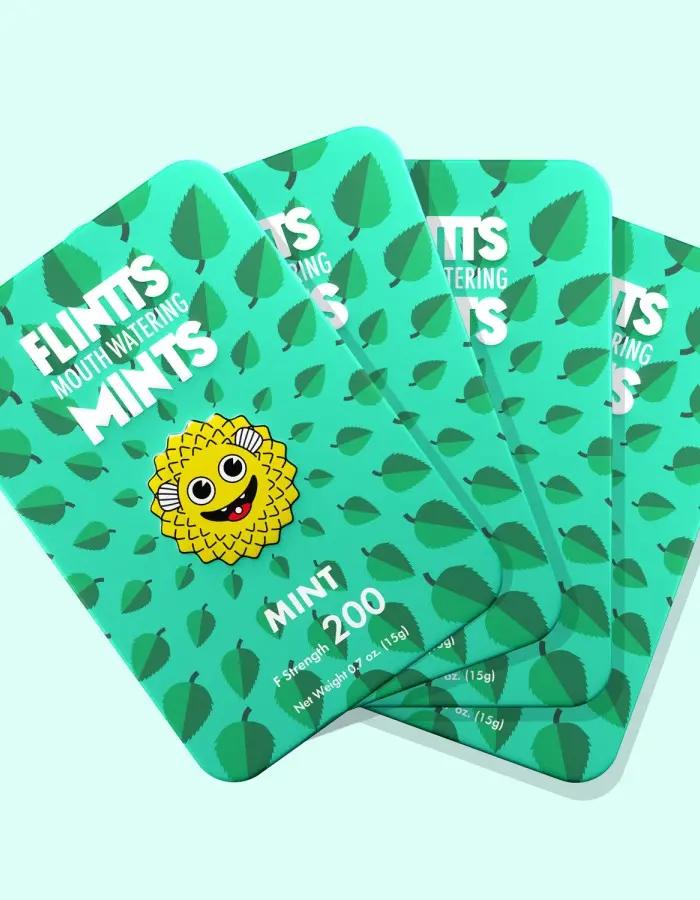 Flintts Mouth Watering Mints Mint - F-Strength 200