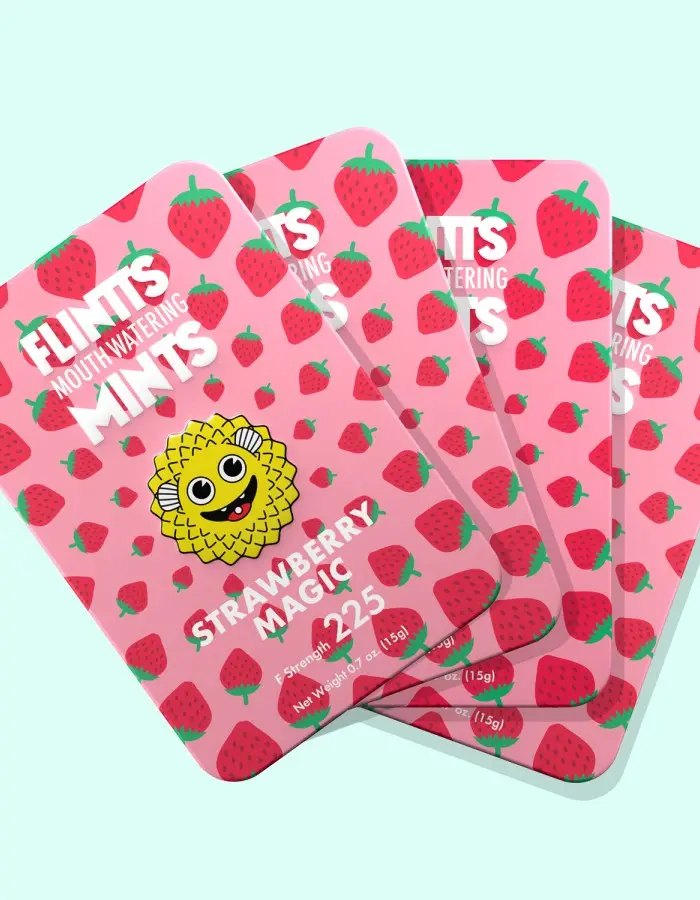 Flintts Mouth Watering Mints Strawberry Magic - F-Strength 225