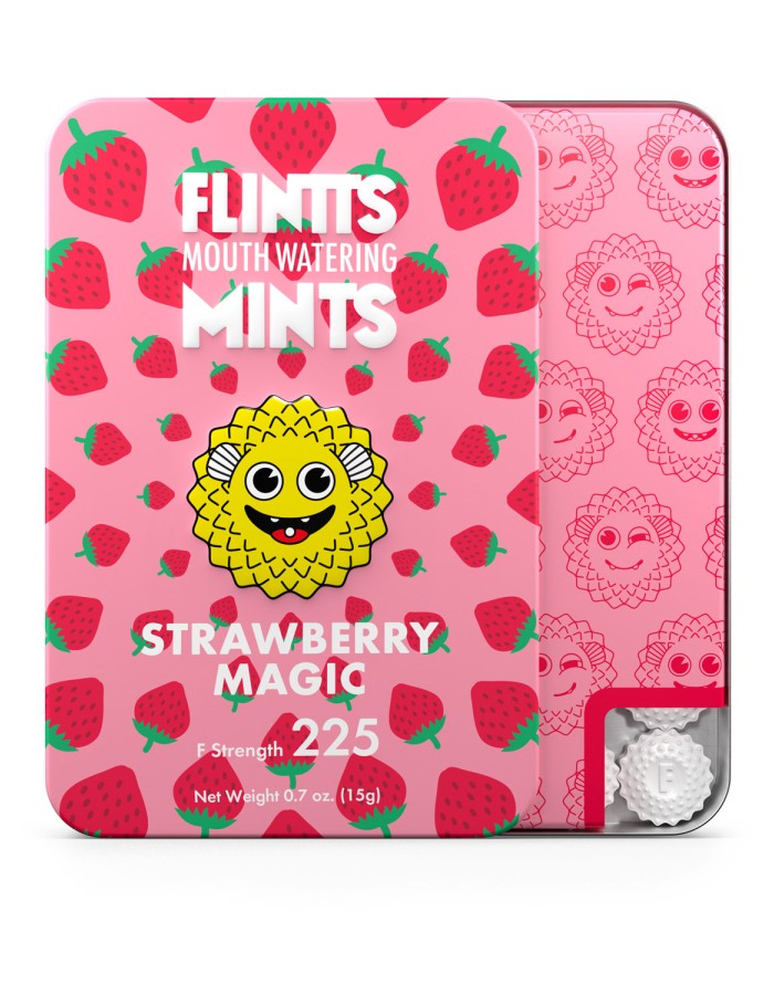 Flintts Mouth Watering Mints Strawberry Magic - F-Strength 225