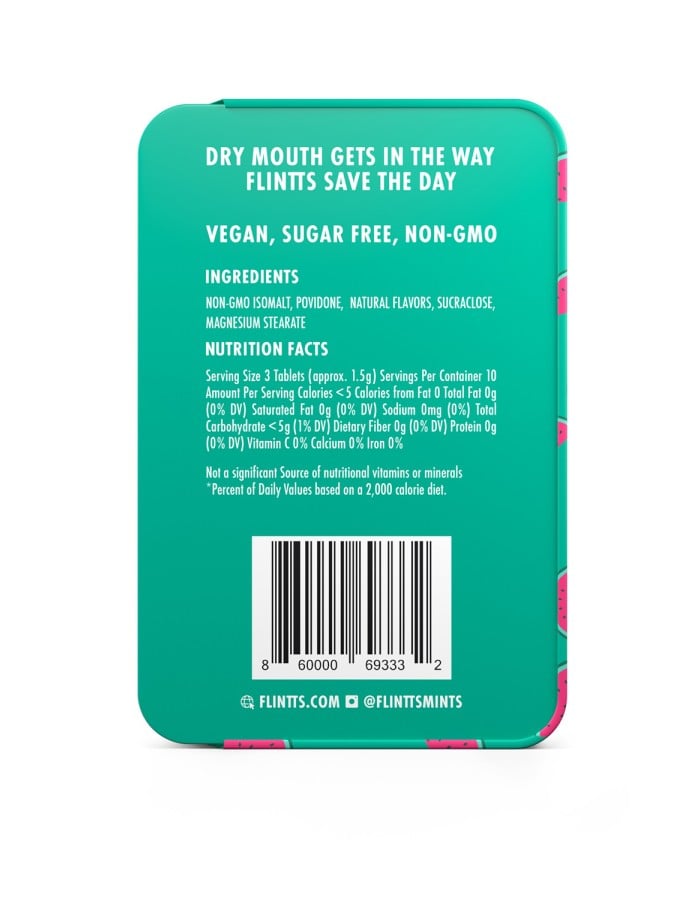Flintts Mouth Mints Cool Watermelon - F-Strength 100