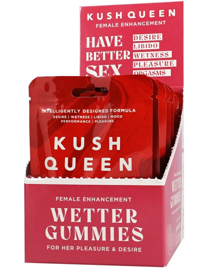 Kush Queen Wetter Gummies Female Enhancement 12 Pack Display 1 Per Pack
