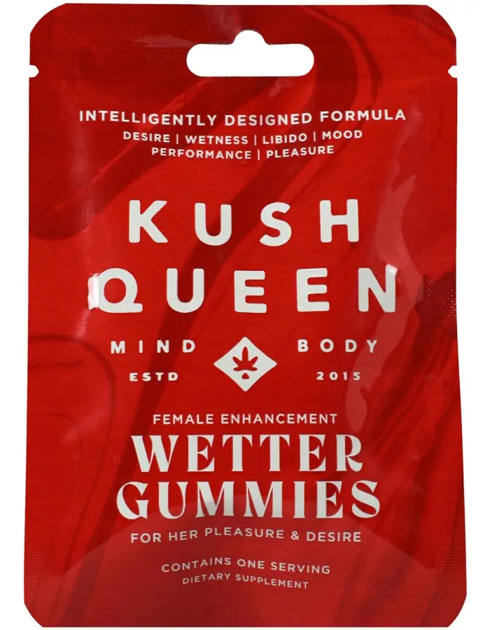 Kush Queen Wetter Gummies Female Enhancement 12 Pack Display 1 Per Pack
