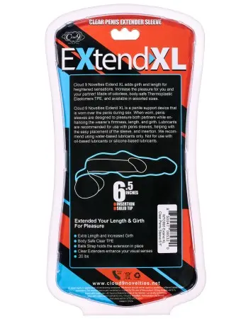 Extend XL Penis Sleeve 6.5" - Clear