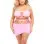 Net Worth 2pc Bandeau Set - Queen - Pink