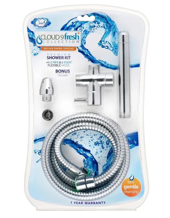 Fresh + Premium Shower Enema Kit with Diverter and Tips
