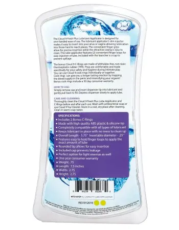 Fresh + XL Lube Applicator with C Rings Purple