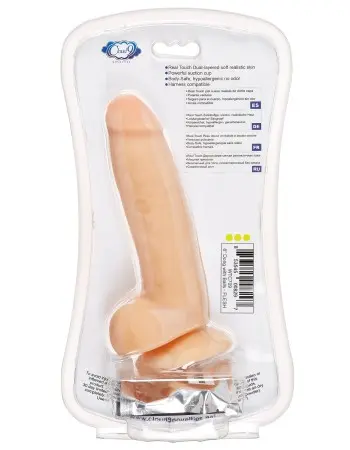 8" Dual Density Real Touch Thick with Realistic Painted Veins and Balls - White