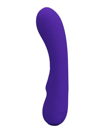 Matt Super Soft Silicone Vibrator - Purple