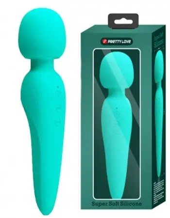 Meredith Super Soft Silicone Wand - Turquoise