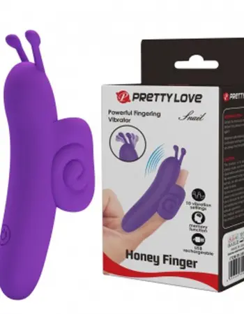 Snail Honey Finger Vibrator - Purple