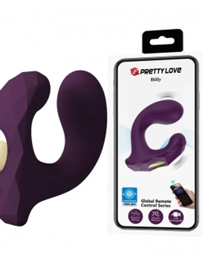 Billy Global App Control Vibrator - Purple