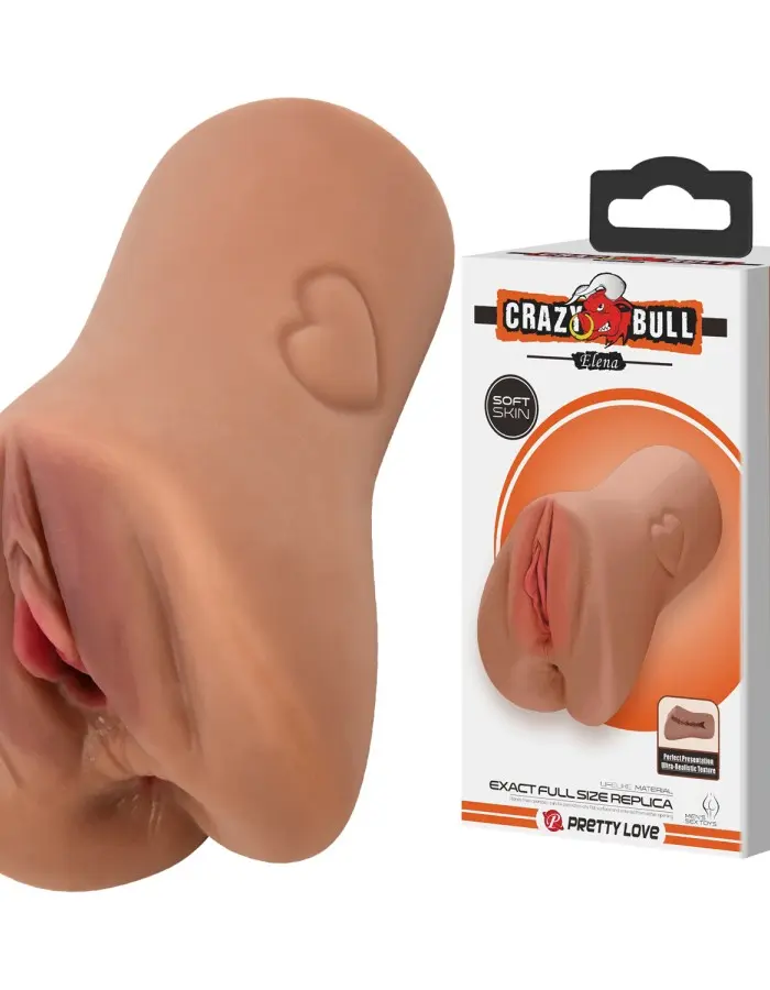 Elena Vagina Shaped Masturbator - Brown