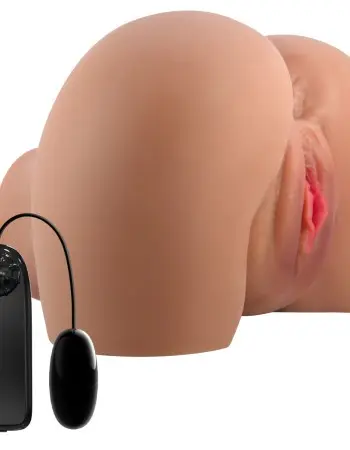 Mila Realistic Vagina and Ass Vibrator - Tan
