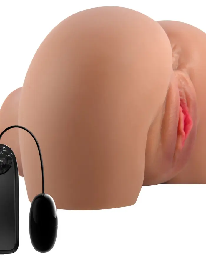 Mila Realistic Vagina and Ass Vibrator - Tan