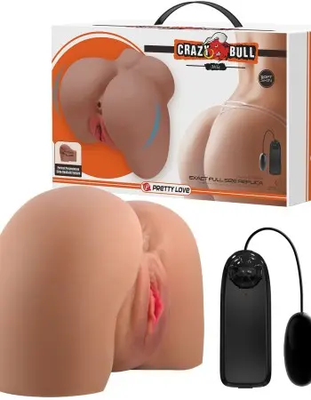 Mila Realistic Vagina and Ass Vibrator - Tan