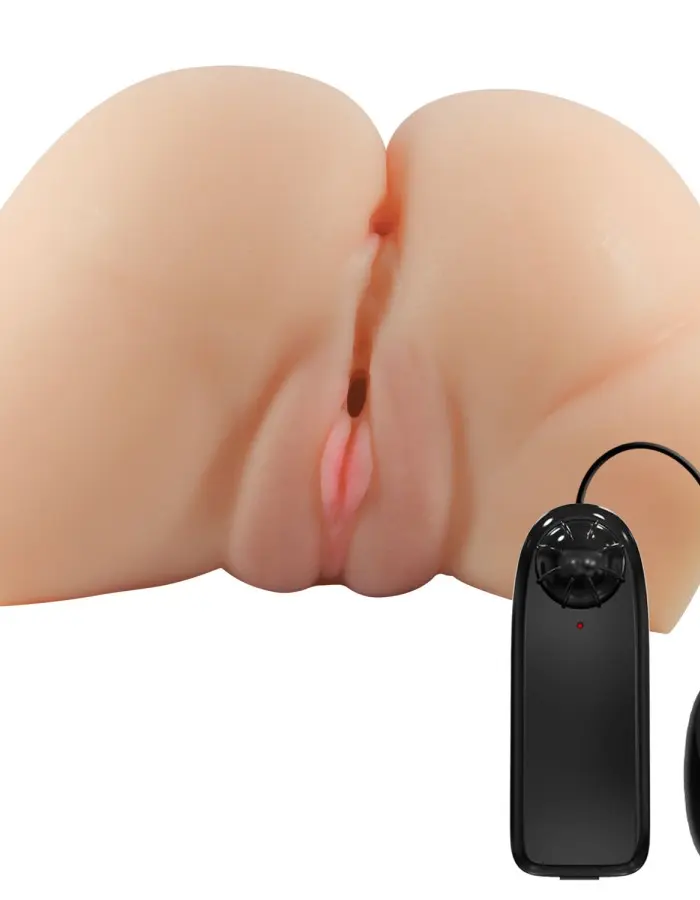 Emilia Realistic Vagina and Ass Vibrator - Light