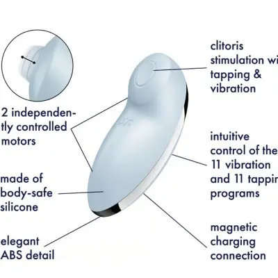 Tap and Climax 2 Vibrator - Blue