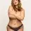 Lace Panty With Heart Cut Out Back - 1x/2x - Black
