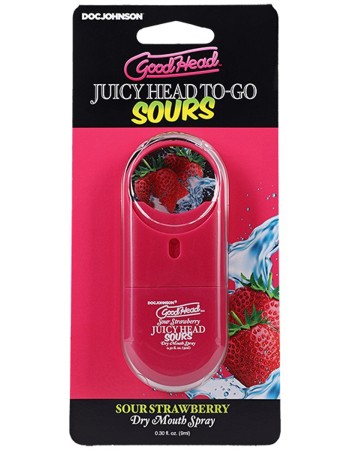 Goodhead Juicyhead Dry Mouth Spray to Go - Sour Strawberry .30 Oz