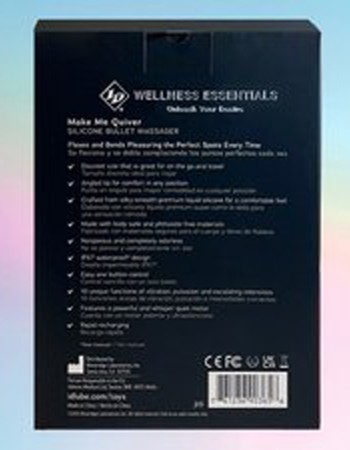 Make Me Quiver Silicone Bullet Massager - Blue