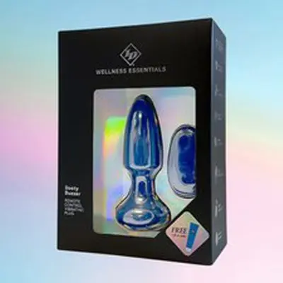 Booty Buzzer Remote Control Vibrating Plug - Blue
