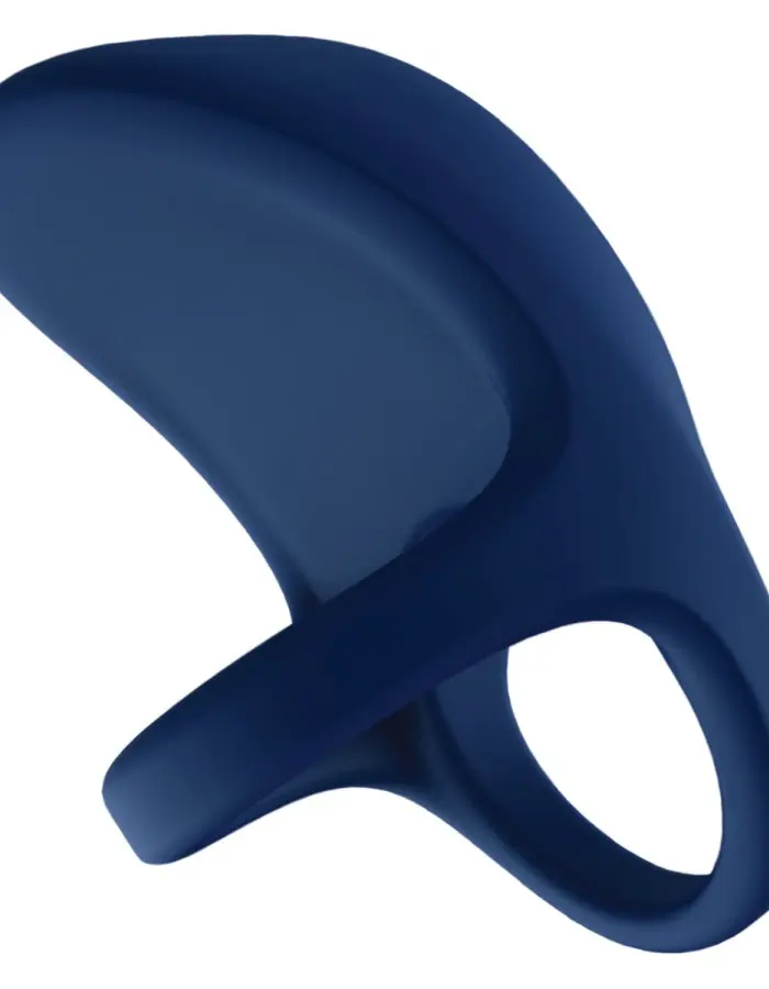 Dual Passion Remote Control Vibrating Couples Ring - Blue