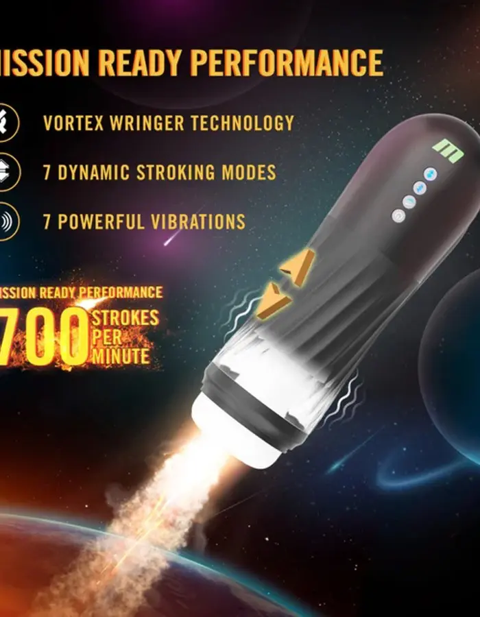 Quantumx Triple Action Automatic Stroker - Black