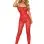 Bodystocking and Harness Dmnd - One Size - Red