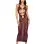 Bodystocking Gown and Shrug Dmnd - One Size - Cherry Lacquer