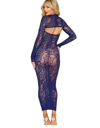 Bodystocking Gown and Shrug Dmnd - One Size - Eclipse