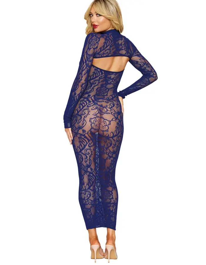 Bodystocking Gown and Shrug Dmnd - One Size - Eclipse