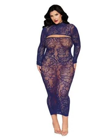 Bodystocking Gown and Shrug Dmnd - Queen - Eclipse