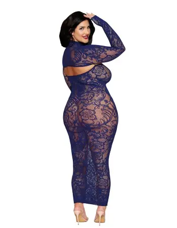 Bodystocking Gown and Shrug Dmnd - Queen - Eclipse