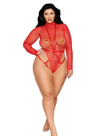 Teddy and Harness Dmnd - Queen Size - Poinsettia