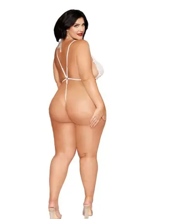 Teddy and Harness Dmnd - Queen Size - White
