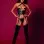Fetish Bustier and G-String Dmnd - One Size - Black
