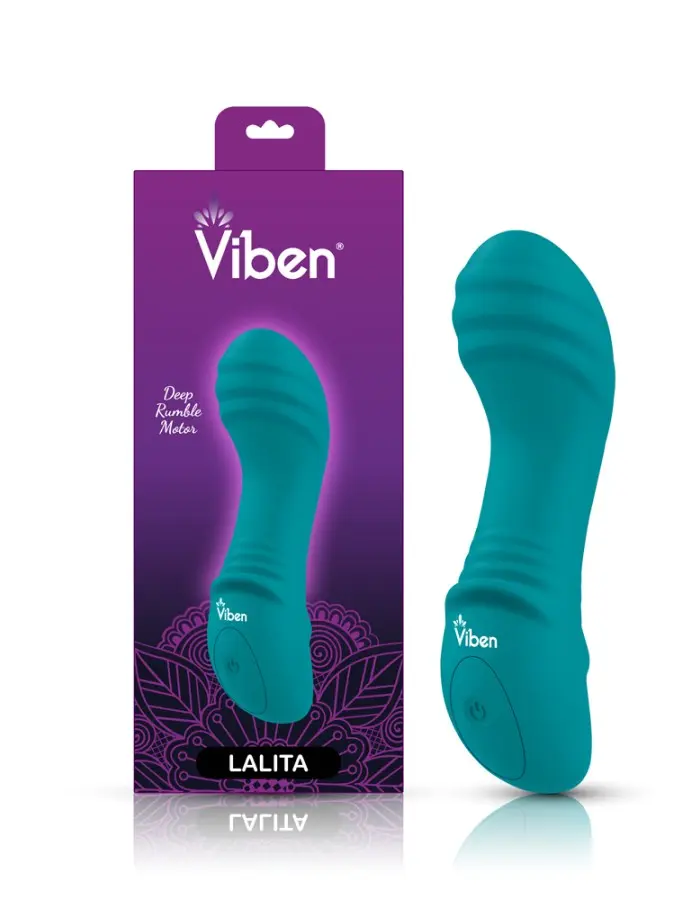 Lalita Mini Pleasure Ridges G-Spot Vibe - Ocean