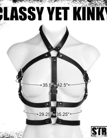 Female Body Harness- L/xl Black