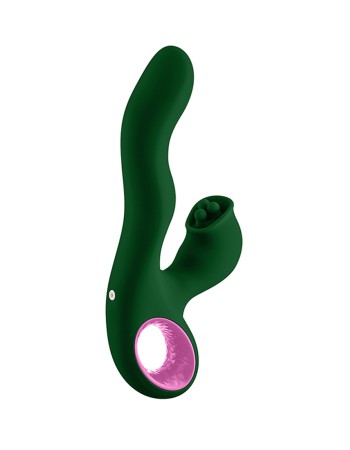 Pallina Triple-Action Rabbit Vibrator - Green