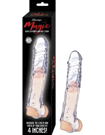 Magic Penis Extender and Ball Strap 7.5" Clear
