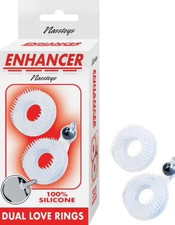 Enhancer Dual Love Rings - Clear