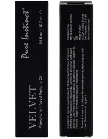 Pure Instinct Pheromone Fragrance Oil Velvet Roll on 10.2 ml 0.34 ml