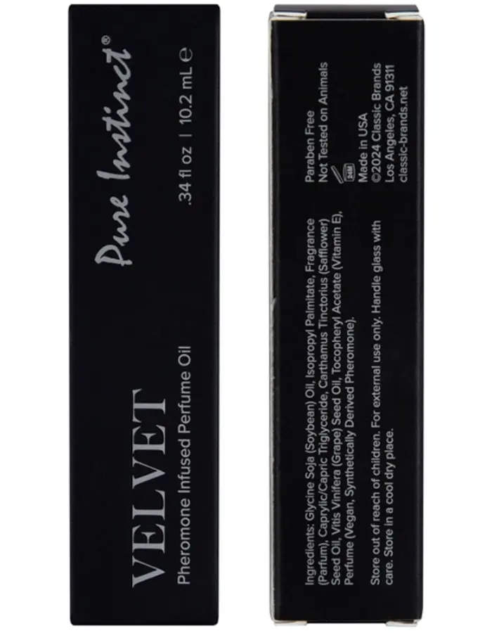 Pure Instinct Pheromone Fragrance Oil Velvet Roll on 10.2 ml 0.34 ml