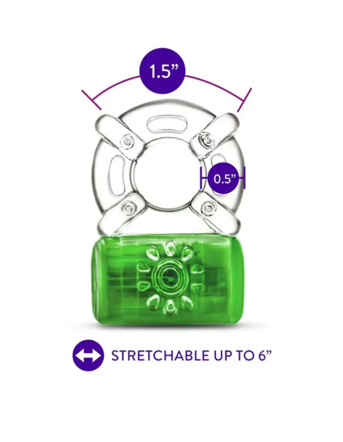 Play With Me Pleaser Rechargeable C-Ring Neon-Green