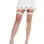 Viv Net Rhinestoned Backseam Thigh Highs O/s - White