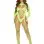 2 Pc Fishnet Suspender Lingerie Jumpsuit and Layered Opaque Teddy O/s - Neon Green