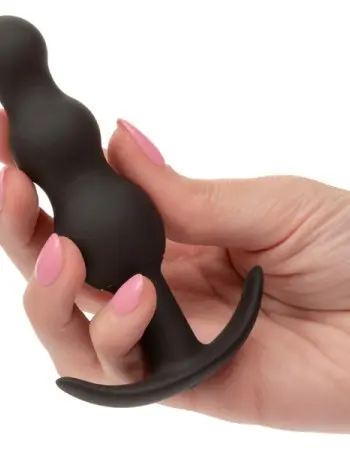 Boundless Vibrating Beaded Plug - Black