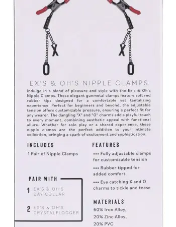 eX's and Oh's Nipple Clamps